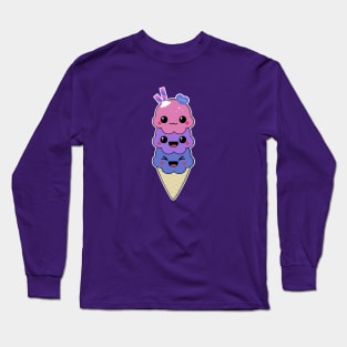 Bi Ice Cream Long Sleeve T-Shirt